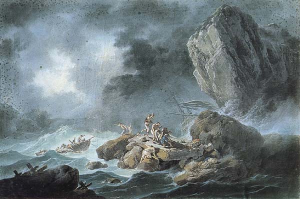 Seascape with a Shipwreck